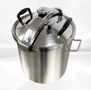 NEW 50 QT Commercial Aluminum High Capacity Pressure Cooker Kettle Cooking - Picture 1 of 10