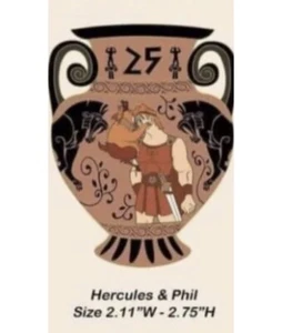 Disney Pins DEC Employee Center Pin SetLE250 Anniversary Vases Hercules & Phil - Picture 1 of 1