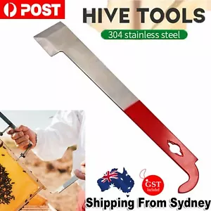Durable Stainless Steel Bee Keeper J-Shape Hive Beekeeping Hook Scraper Tools AU - Picture 1 of 12