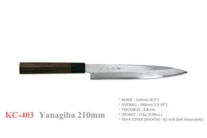 Kanetsune Seki Japan KC-403 Yanagiba White Steel 210mm Kitchen Cutlery Knife - Picture 1 of 2