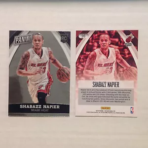 SHABAZZ NAPIER #16 HEAT RC 2014/15 2015 Panini National VIP Party Gold 200 Made - Picture 1 of 1