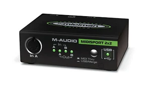 M-Audio MIDISport 2x2 Anniversary Edition 2-in/2-out MIDI interface - Brand New! - Picture 1 of 3