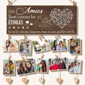 Beste Freundin Geschenk für eine Freundin – Rahmen zum Aufhängen mit 5 Seilen... - Bild 1 von 6