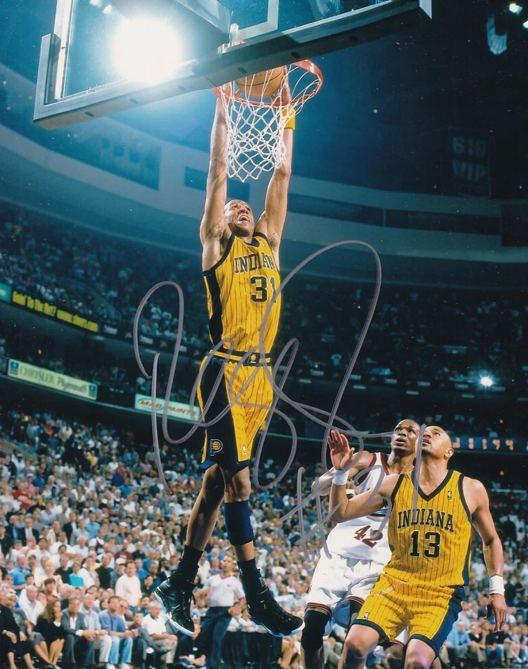 FOTO AUTÓGRAFA FIRMADA POR REGGIE MILLER 8 X 10 INDIANA PACERS Foto 1 de 1