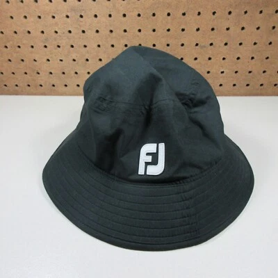 FootJoy Hombres Negro Sólido DryJoys Cubo Impermeable Sombrero de Golf M Foto 1 de 4