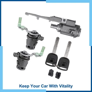Pack (1) Ignition Switch Door Lock Cylinder with Keys for Honda Civic 2003-2005 - Picture 1 of 7