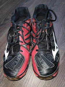 Women's Mizuno Wave Lightning RX3 Volley Ball Shoes Black/Red/Whit Sz 8 US. READ - Bild 1 von 7