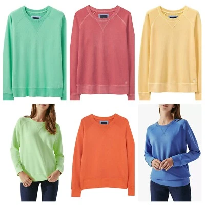 Ex Crew Clothing Sweatshirt Women's Pigment Dyed Cotton Top