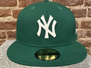 New with Tags New Era 59Fifty New York Yankees 7 3/4 Fitted Kelly Green Hat - Picture 1 of 9