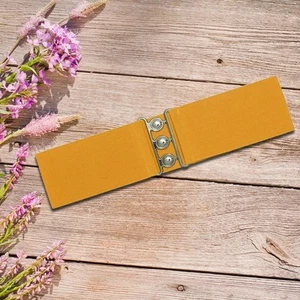Women Elastic Waist Belt Girdle Decorative Belt Fashion Lightweight Waistband - Picture 1 of 15