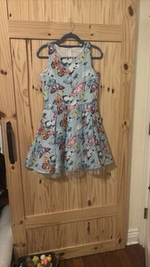 btween Multicolor Sleeveless Butterfly Girls dress-size 14 - Picture 1 of 8