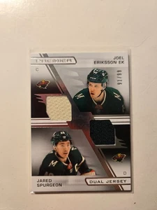 2021/22 Upper Deck Premier Joel Eriksson EK & Jared Spurgeon Game Used Patch /99 - Picture 1 of 2