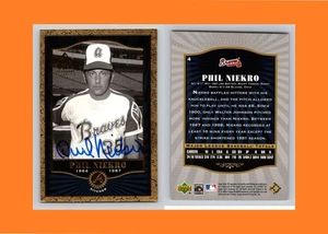 PHIL NIEKRO 2001 SP Legendary Cuts Autographed card w/ Authentic Signature - Picture 1 of 1