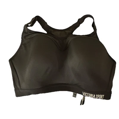 Sujetador deportivo Victoria Sport de sujeción alta 34DD - negro, espalda cruzada, acolchado, enganchado  Foto 1 de 2