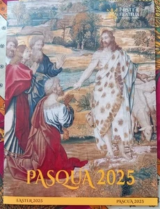 2025 Vaticano Folder Filatelico Pasqua con Busta FDC - Picture 1 of 4