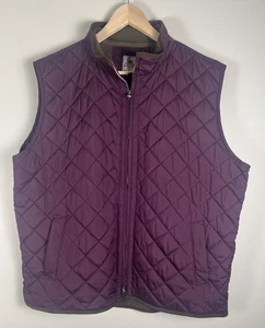 Peter Millar Essex gesteppte Fleece gefütterte Full-Zip Golfweste lila X-Large XL - Bild 1 von 8