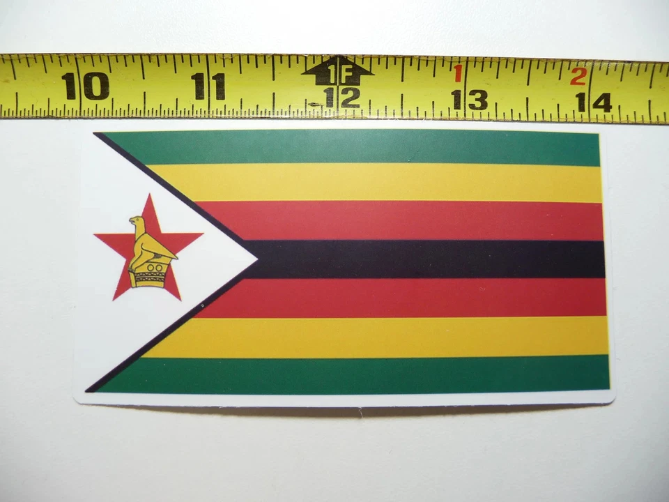 DOES NOT APPLY, UNBRANDED, NOT SPECIFIED ZIMBABWE FLAG SMALL STICKER DECAL COUNTRY PRIDE NATION GOVERNMENT FUNNY