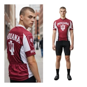 IU Cycling Adrenaline Promotions Indiana University Hoosiers Full Zip Jersey L - Bild 1 von 15