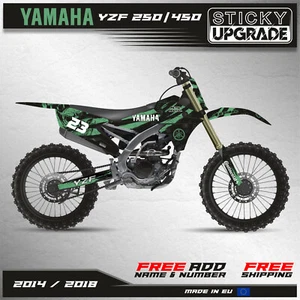 Yamaha YZF 250 450 2014 2015 2016 2017 2018 kit de gráficos calcomanías envolventes 21 mil - Imagen 1 de 7