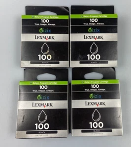 Cartucce di inchiostro nero originali Lexmark 100 14N0820E (IVA inclusa) - omaggio P+P - Foto 1 di 2