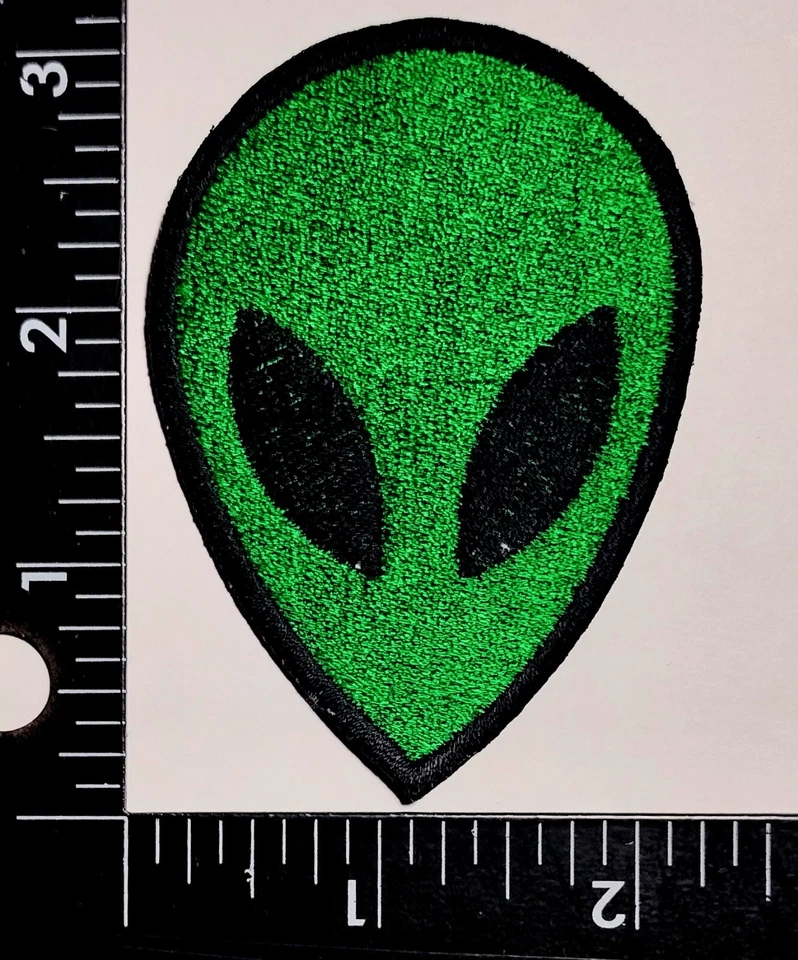 Alien UFO Saucer Roswell Area 51 Retro Groom Lake Iron On Quality patch Original - Image 1 of 1