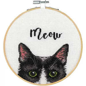 Dimensions Learn a Craft Kit punto croce contato ~ Meow Cat #72-75983 - Foto 1 di 3