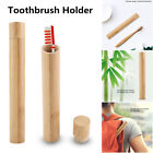 Portable Natural Bamboo Toothbrush Case Tube For Travel Eco Friendly Hand Made