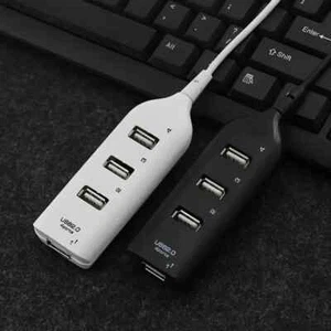 USB Hub 2.0 Multi-USB Hub Splitter 4-Port USB Hub Verteiler Adapter Laptop PC - Bild 1 von 4