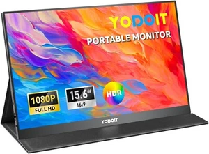 15.6" FHD Portable Monitor USB-C IPS Display for Laptop PC Mac Xbox PS5 - Picture 1 of 7