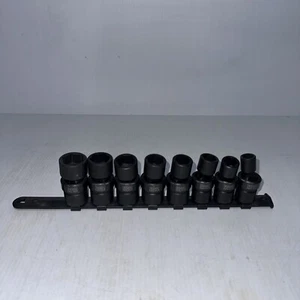 Juego de enchufes SAE de impacto giratorio Cornwell Blue Power 8 piezas 1/2" Dr. 6-PT 1/2-15/16" - Imagen 1 de 7