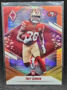 2021 Panini Phoenix #126 Trey Sermon Fire Burst SP Rookie RC San Francisco 49ers - Picture 1 of 2