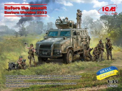 ICM DS3521 - 1:35 Before the assault. Eastern Ukraine 2022 - Kozak-2 + Figuren