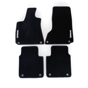 Car Floor Mats Velour For Maserati Quattroporte Waterproof Black Carpet Liners - Picture 1 of 11