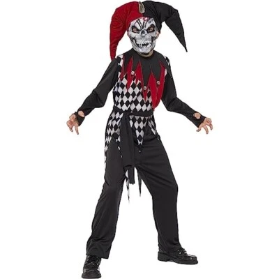 Fantasia Rubie's Child's Evil Jester, pequena (4-6) - Imagem 1 de 3