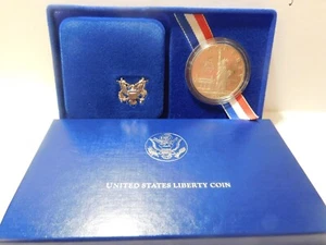 1986 S Proof Liberty Coin Coin-In OGP-w/COA - Picture 1 of 4
