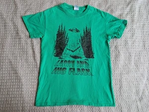 Larry and His Flask Shirt Adult Small Green Oregon Americana Punk Rock RARE - Picture 1 of 8