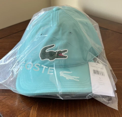 New Lacoste Miami Open 2022  Blue Color Tennis Hat - Size L - Rare Exclusive Cover
