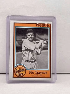 1987 Topps Nestle Golden Era Baseball Card Pie Traynor #3 - Picture 1 of 3