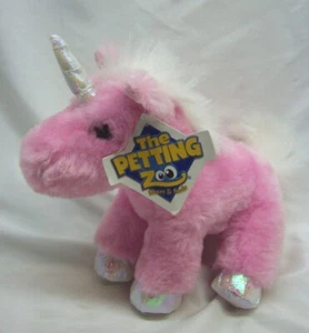The Petting Zoo SOFT PINK UNICORN PONY 8" Plush STUFFED ANIMAL TOY NEW - Picture 1 of 5