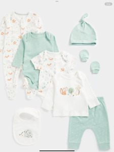 Mothercare My First Woodland 8-Piece Set - age 1-3 months RRP £24