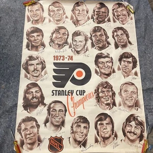 Philadelphia Flyers , Stanley Cup Champions , 37 1/2" X 48" , 1973-74 , POSTER - Picture 1 of 13