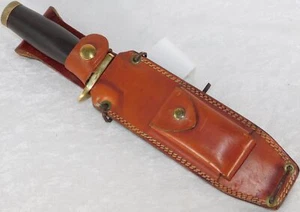 Vintage Nice Carl Schlieper Eye Brand Germany Survival Bowie Sheath Knife 12" - Picture 1 of 12