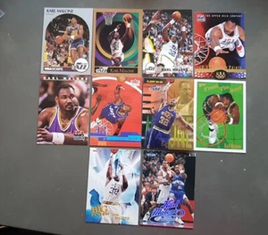 LOT 10 NBA CARDS KARL MALONE SKYBOX UD HOOPS FLEER UTAH JAZZ H.O.F.$$ - Bild 1 von 4