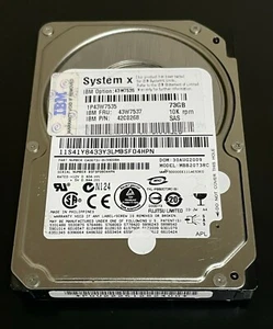 IBM 43W7535 43W7537 42C0268 73GB 10K SFF 2.5" H/S SAS HDD Hard Drive W/O Tray - Picture 1 of 2