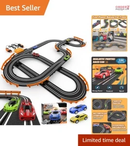 Electric & Battery Slot Car Track Set with Lap Counter - Perfect Gift for Kids - Picture 1 of 9