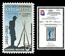 Scott 1182 1965 5c Appomattox Issue Mint Graded Superb 98 NH with PSE CERT