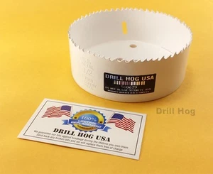 Drill Hog 6" Hole Saw Bi-Metal 6" Hole Cutter HI-Moly-M7 Lifetime Warranty USA - Picture 1 of 3