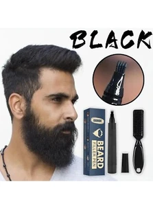 Kit penna per riempimento ritocco contorno barba Sopracciglia Uomo Colore Nero - Foto 1 di 6