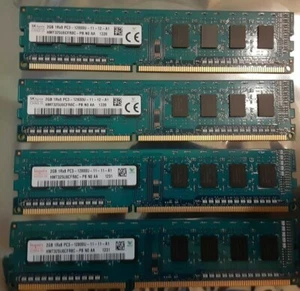 SK HYNIX HMT325U6CFR8C-PB 8GB (4x2GB) PC3-12800U DDR3 Desktop RAM 1600MHz - Picture 1 of 1
