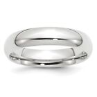 10k White Gold 5mm Wedding Band Ring Gift For Men Size 12.5